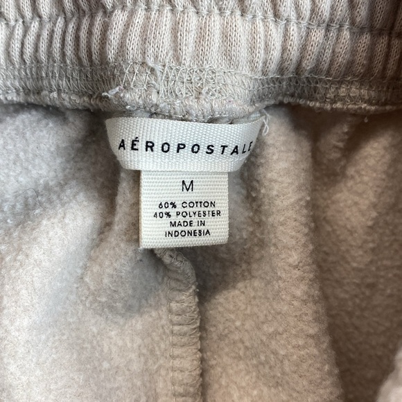 Aeropostale athletic shorts tan M drawstring comfy elastic baggy sweatshirt - Picture 8 of 10